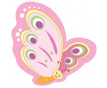Dekoráció - mosolygós pillangók - rózsaszín