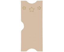 Ajtó mart mintával - Csillagok - Ementál öltözőszekrényhez - pasztell barna