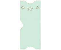 Ajtó mart mintával - Csillagok - Ementál öltözőszekrényhez - pasztell zöld