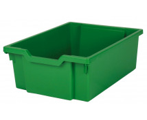 Műanyag tároló, közepes - zöld