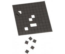 Öntapadós mágneses négyzetek - 1 x 1 cm