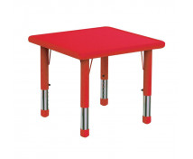 Műanyag asztallap - Négyzet, piros