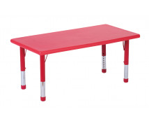 Műanyag asztallap - Téglalap, piros