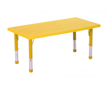 Műanyag asztallap - Téglalap, sárga