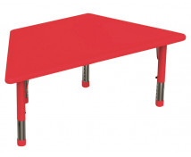 Műanyag asztallap - Trapéz, piros