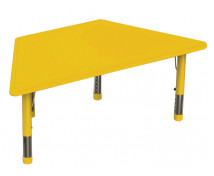 Műanyag asztallap - Trapéz, sárga