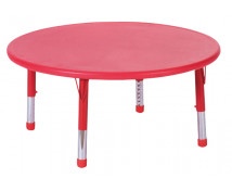 Műanyag asztallap - Kör, piros