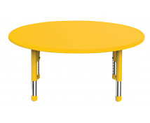 Műanyag asztallap - Kör, sárga