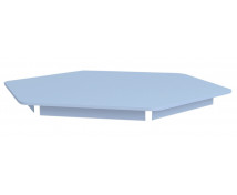 Színes asztallap - hatszög 60 - kék