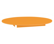 Színes asztallap - kör 90 - narancssárga