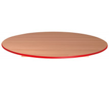 Asztallap, Bükk - kör 125 - piros
