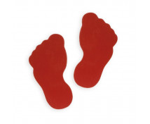 Piros lábnyom - 2 db
