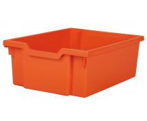 Műanyag tároló, közepes - narancssárga