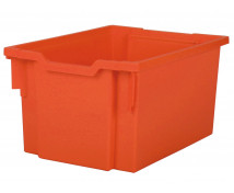 Műanyag tároló, nagy - narancssárga