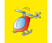 Párna varázsmintával - helikopter