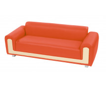 „Mosoly“ hármas kanapé piros
